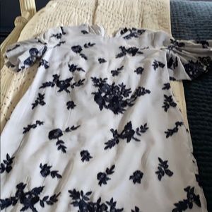 Pretty embroidered chiffon shift